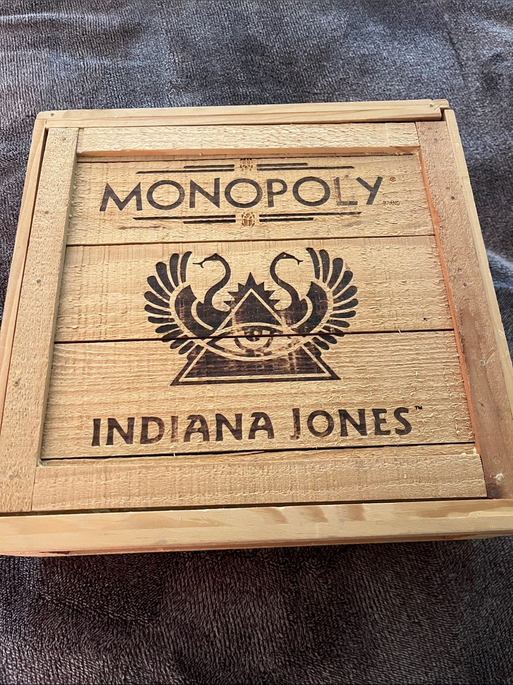 Monopoly Indiana Jones Collector Edition Board Game - Brown/Wood Finish